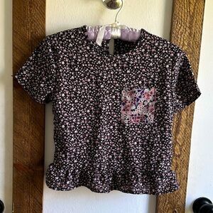 Kidpik girls floral blouse multimedia with pocket medium